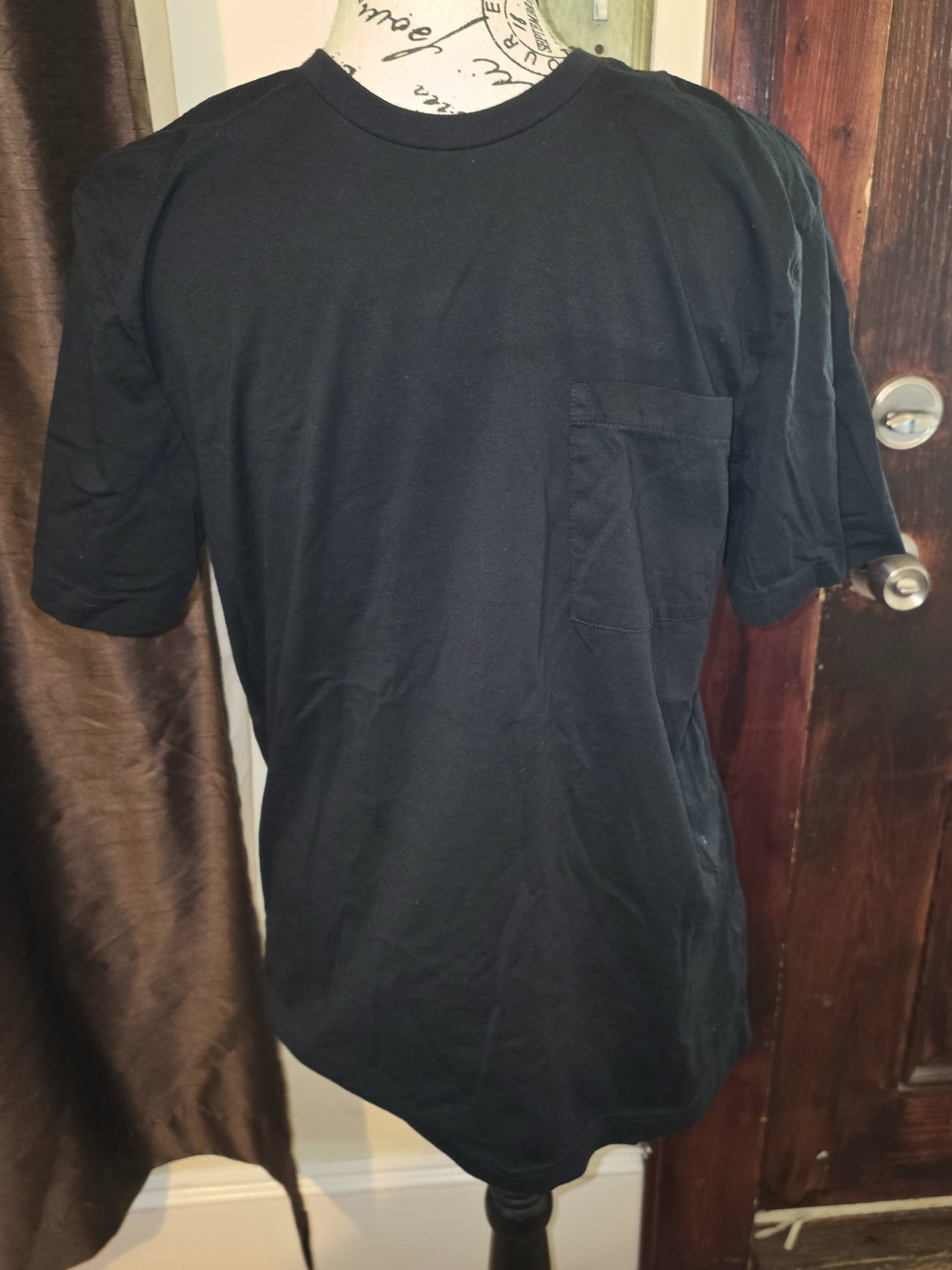 Goodthreads Classic Black Pocket Tee - Men Medium